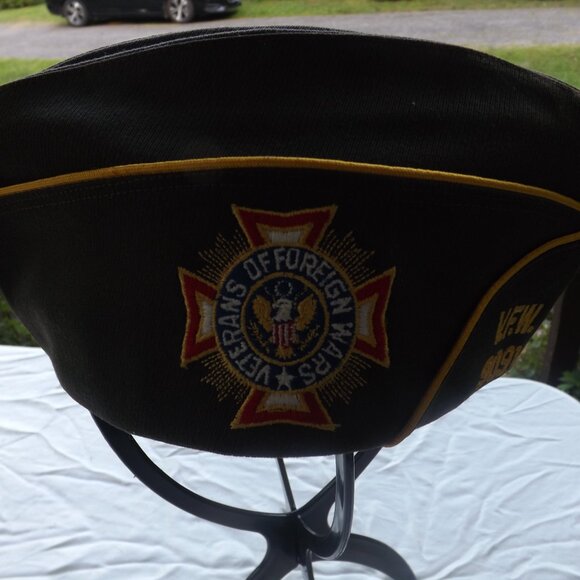 Vintage New Bern   NC VFW #9091 Veterans of Foreign Wars Garrison Cap - Picture 4 of 7